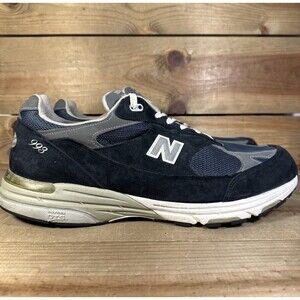 Mens Size 15 2E - New Balance 993 “Navy White” Low Top Running Sneakers MR993NV